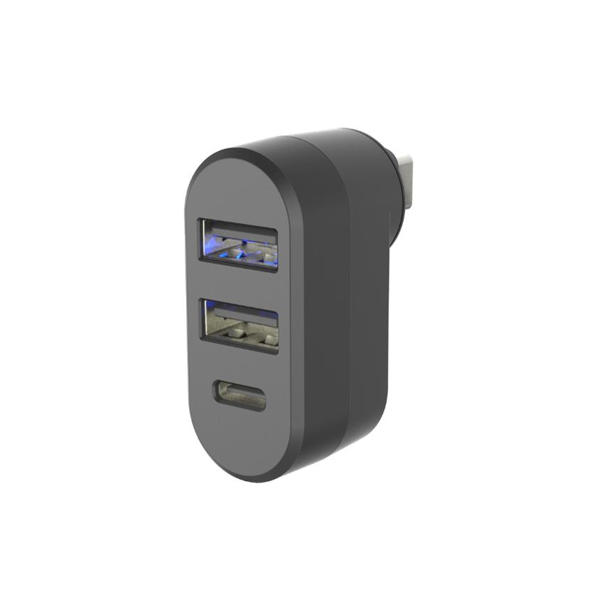 USB-C充電ポート 増設 リバーシブルUSB-A 2ポート/USB-C 1ポート(DC056) | 