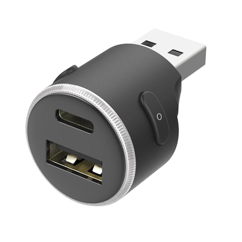 鮮やかに輝くイルミライト搭載。車内のUSB充電ポートを増設 USBハブ(DC061) | 