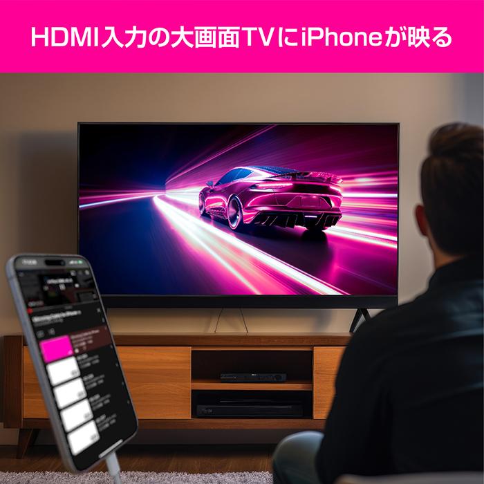 HDMI変換ケーブル iPhone専用 USB-C中継(KD265) : ネットショップ