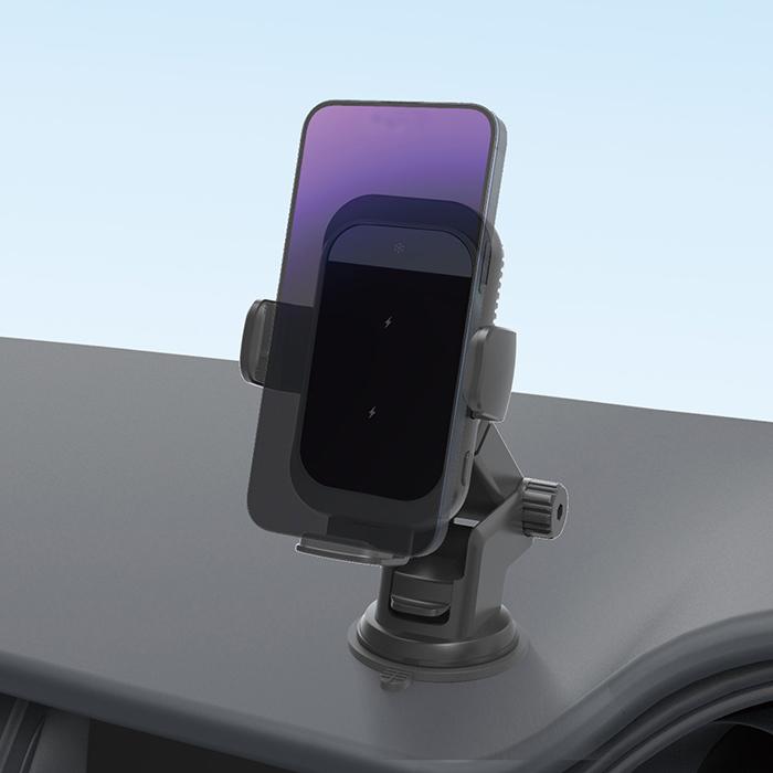 ダブルコイル内蔵。冷却機能付きワイヤレス充電器　吸盤式(KW51) |  | 01