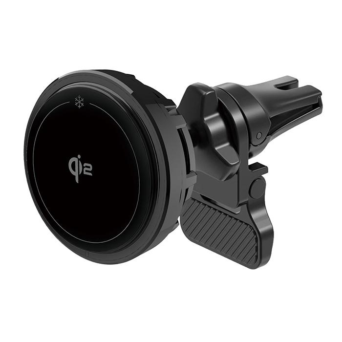 冷却機能付きQi2 マグネットワイヤレス充電器 エアコン取付(KW52) | 