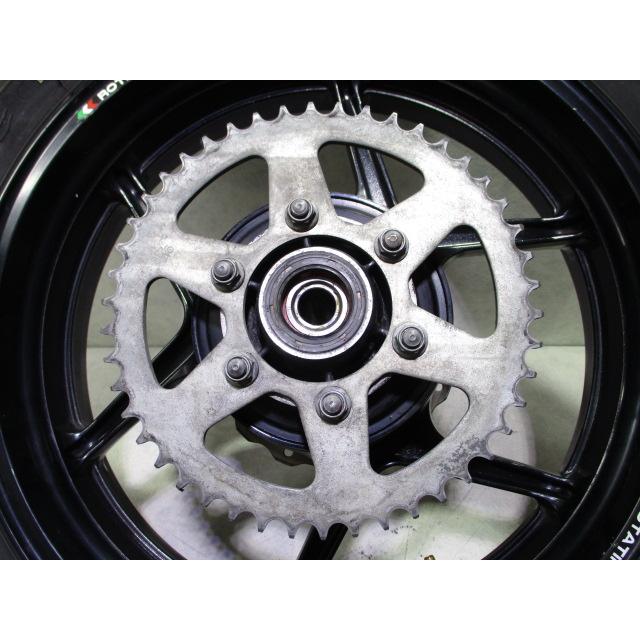 4★NINJA400R用他リアホイール219A　純正.めくれ無.17×4.50.ニンジャ400.タイヤ’22年製.〔検索用〕NINJA650.650R.ER-4n.ER-6n.ER-6f.SE｜kashishokuninn｜07