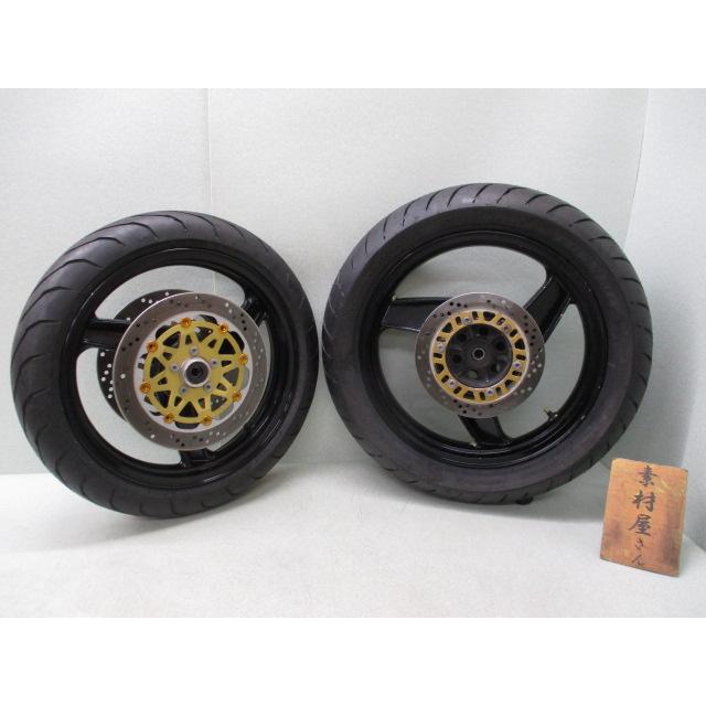 5☆GPZ900R用前後ホイール1226 純正.めくれ無.17×3.00＆18×3.50.A7以降