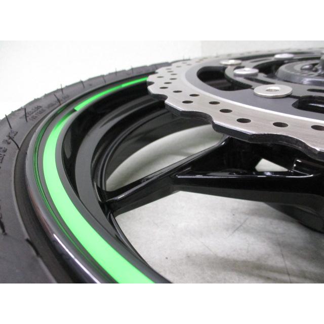 6☆NINJA400.NINJA250用フロントホイール0105 純正.めくれ無.'18年