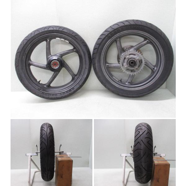 6☆グース350用前後ホイール0109 純正.めくれ無.NK42A.17×3.00.17×4.00