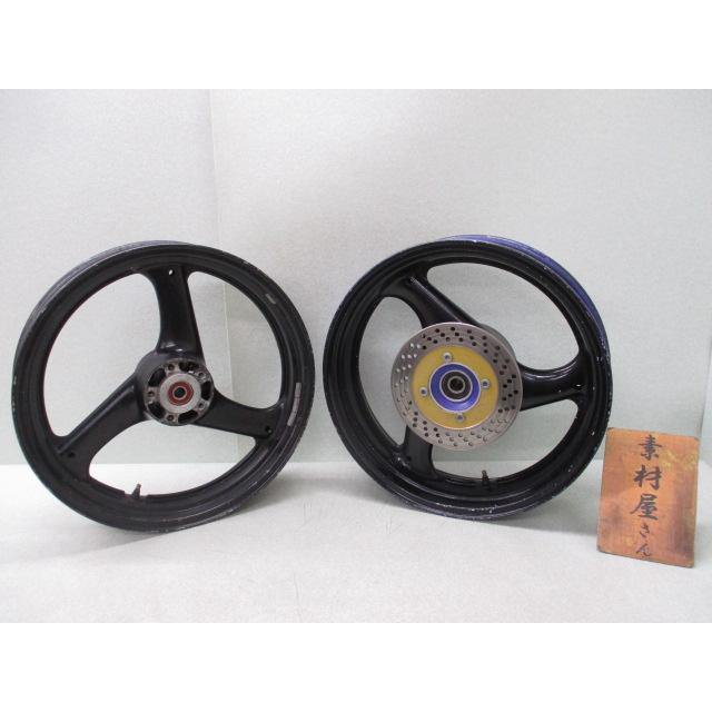 6☆GSX-R400R用前後ホイール0109 純正.リアめくれ無.GK76A.17×3.50.17