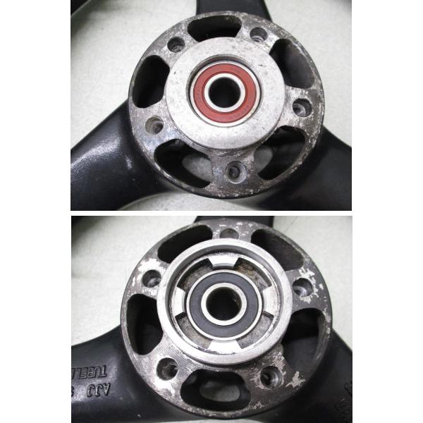 6☆GSX-R400R用前後ホイール0109 純正.リアめくれ無.GK76A.17×3.50.17