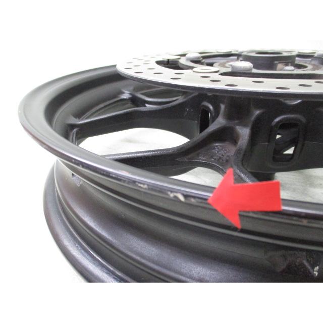 6☆YZF-R25系フロントホイール0109 純正.めくれ無.1WD.17×2.75.ABS