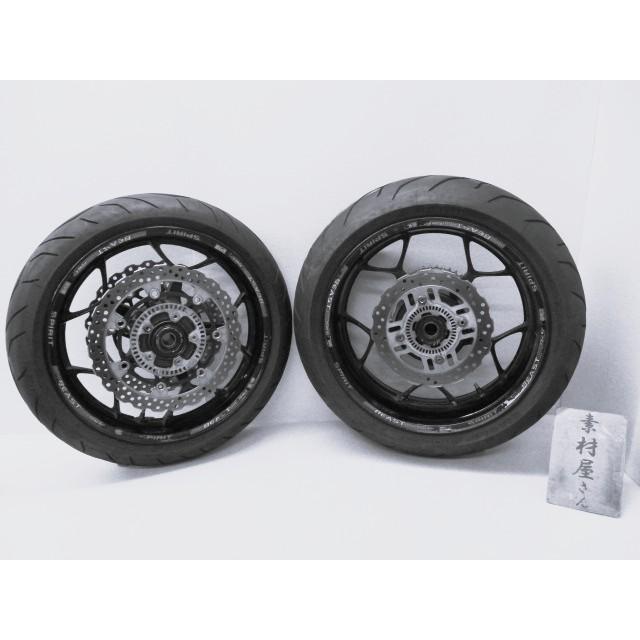6☆ZX-14R用前後ホイール0115 純正.めくれ無.17×3.50&17×6.00.〔検索用