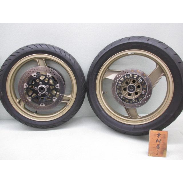 6☆GPZ900R用前後ホイール0121 純正.めくれ無.17×3.00＆18×3.50.A7以降