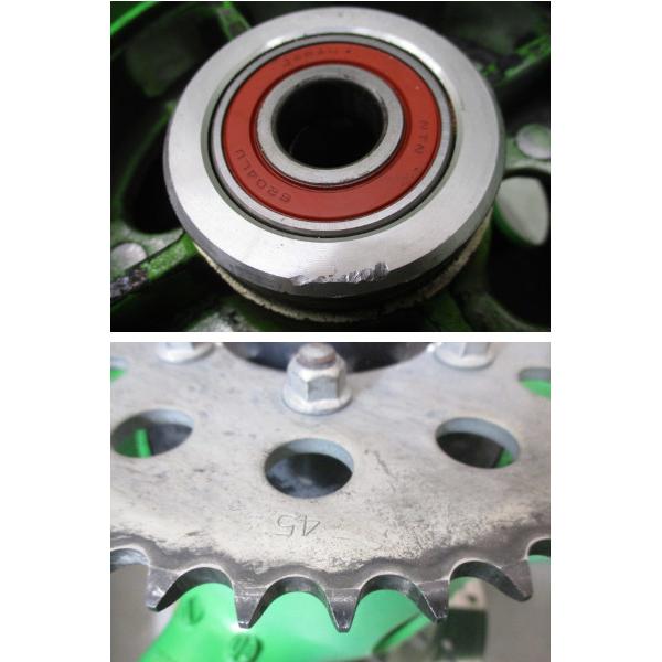 6☆ZXR400用リアホイール0126 純正.めくれ無.17×4.50.ZX400L.〔検索用