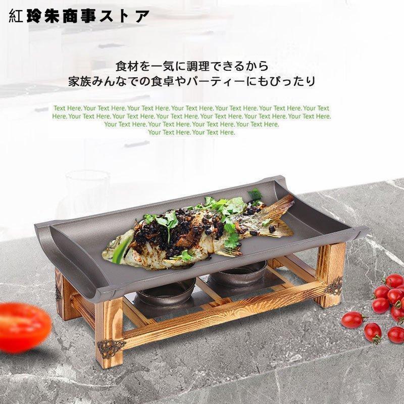 バーベキューコンロ コンロ 焼肉コンロ バーベキューグリル 卓上型 プレート焼き 家庭用 一人食 S/M/L グリル 小型 焚き火台 焼肉｜kashiwakurastore｜03