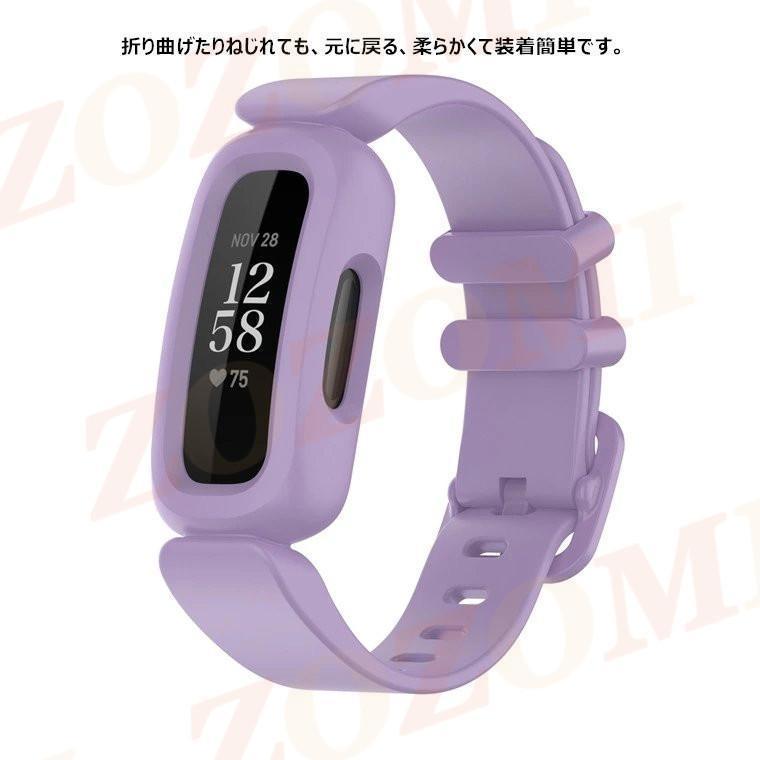 フィットビット Ace 2/3 Fitbit Ace 3 Ace2 Inspire 2 inspire hr バンド 交換ベルト 替えベルト Fitbit Inspire 2 ケース シリコン 保護ケース 一体式 着用簡単｜kashiwakurastore｜05