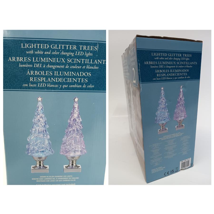 ウォーターツリーランプ 2個セット 52188 ホリデーシーズン LEDライト クリスマスツリー クリスマス 電池式 ギフト プレゼント