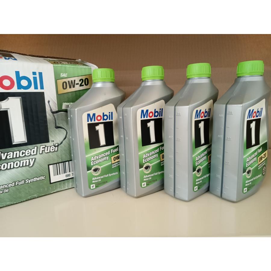 訳あり Mobil モービルワン 自動車専用エンジンオイル OW20 750840 0.946L×4本 4サイクルガソリンエンジンオイル