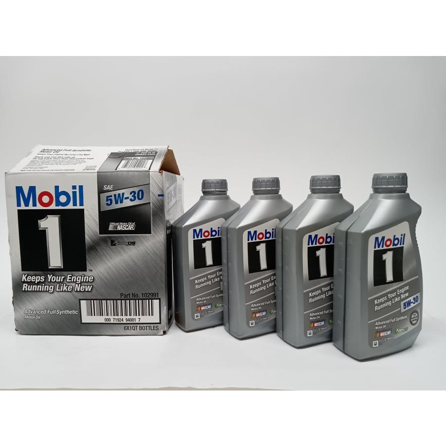 訳あり Mobil モービルワン 自動車用エンジン潤滑油 5W30 SN 0.946L×4本 4サイクルガソリン・ディーゼルエンジンオイル