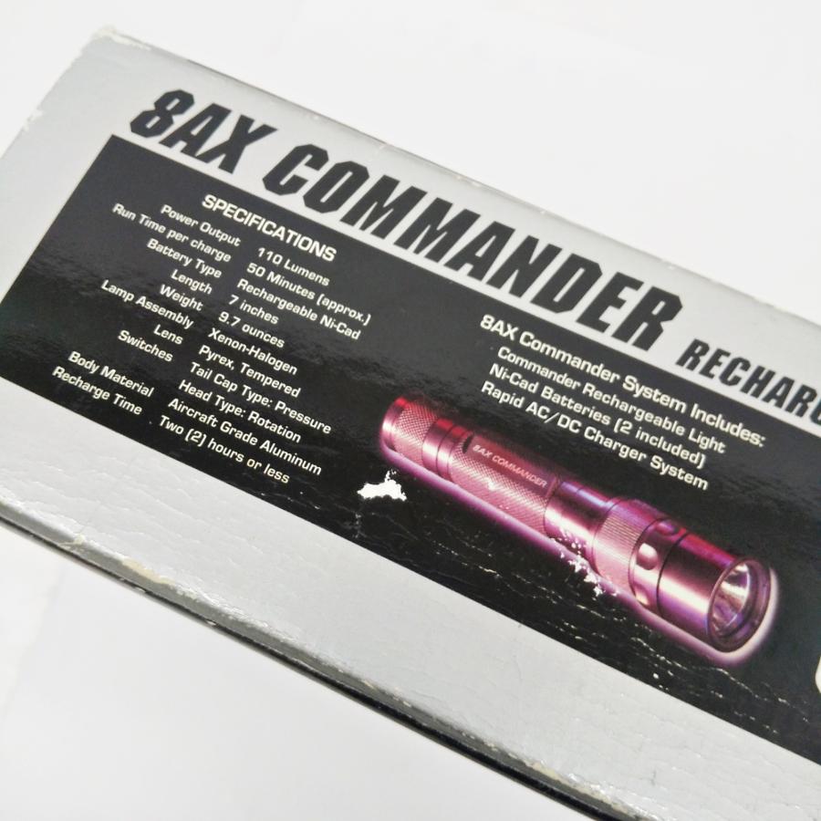 SUREFIRE 8AX COMMANDER フラッシュライト 充電池式 充電器付き SUREFIRE 8AX COMMANDER フラッシュライト 充電池式 充電器付き
