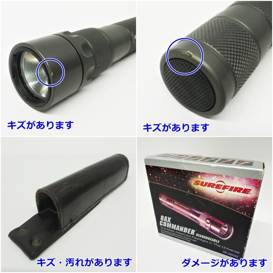 SUREFIRE 8AX COMMANDER フラッシュライト 充電池式 充電器付き SUREFIRE 8AX COMMANDER フラッシュライト 充電池式 充電器付き