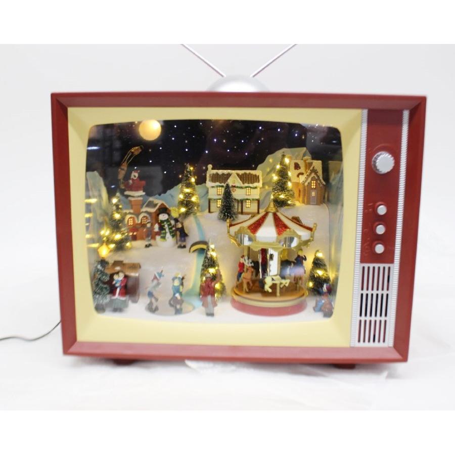 コストコ クリスマス レトロ TV ライト&ミュージック インテリア コストコ クリスマス レトロ TV ライト&ミュージック インテリア