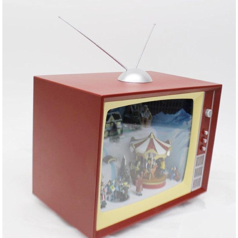 コストコ クリスマス レトロ TV ライト&ミュージック インテリア コストコ クリスマス レトロ TV ライト&ミュージック インテリア