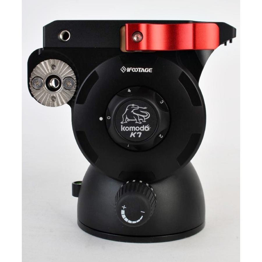 iFootage ビデオ雲台 komodo K7 最大7kg 無段階トルク調整 カメラ アイフッテージ R2411-189 iFootage ビデオ雲台 komodo K7 最大7kg 無段階トルク調整
