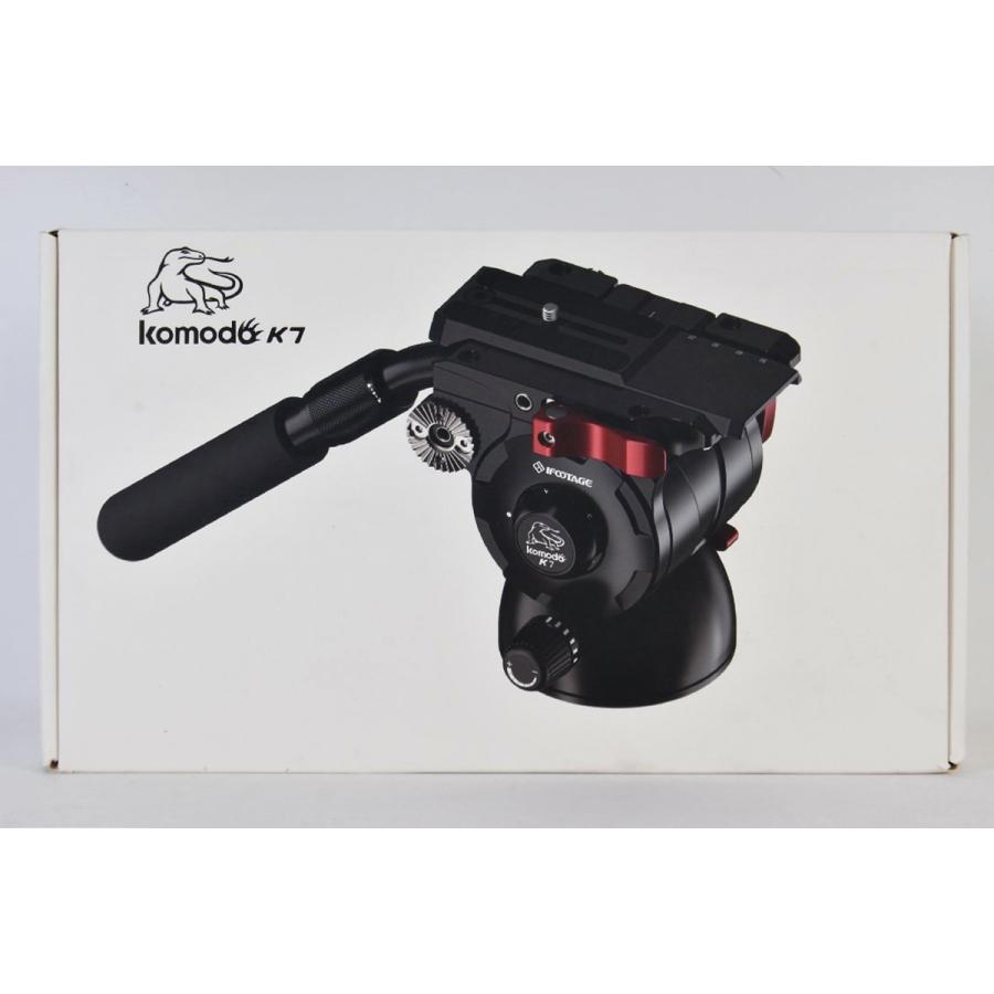 iFootage ビデオ雲台 komodo K7 最大7kg 無段階トルク調整 カメラ アイフッテージ R2411-189 iFootage ビデオ雲台 komodo K7 最大7kg 無段階トルク調整