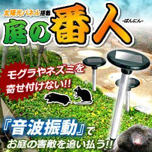 庭の番人 太陽光パネル モグラ ネズミ 害獣 音波 追い払う 庭 畑 家庭菜園 ガーデニング Kz Niwaban 即納 B0902 5a 絆ネットワーク 通販 Yahoo ショッピング