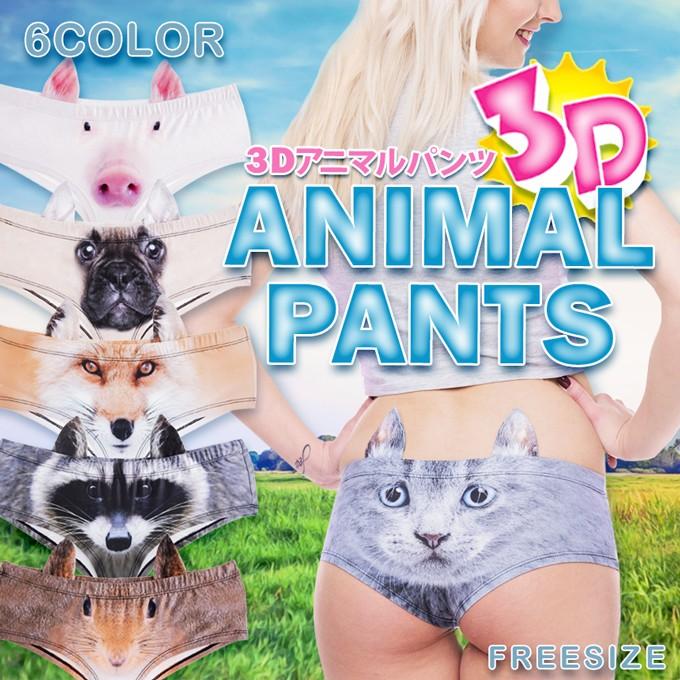 3d アニマル柄 ショーツ パンツ リアル 3dプリント パンツ おもしろ フリーサイズ 下着 レディース 女性 Animp E0406 2a 絆ネットワーク 通販 Yahoo ショッピング