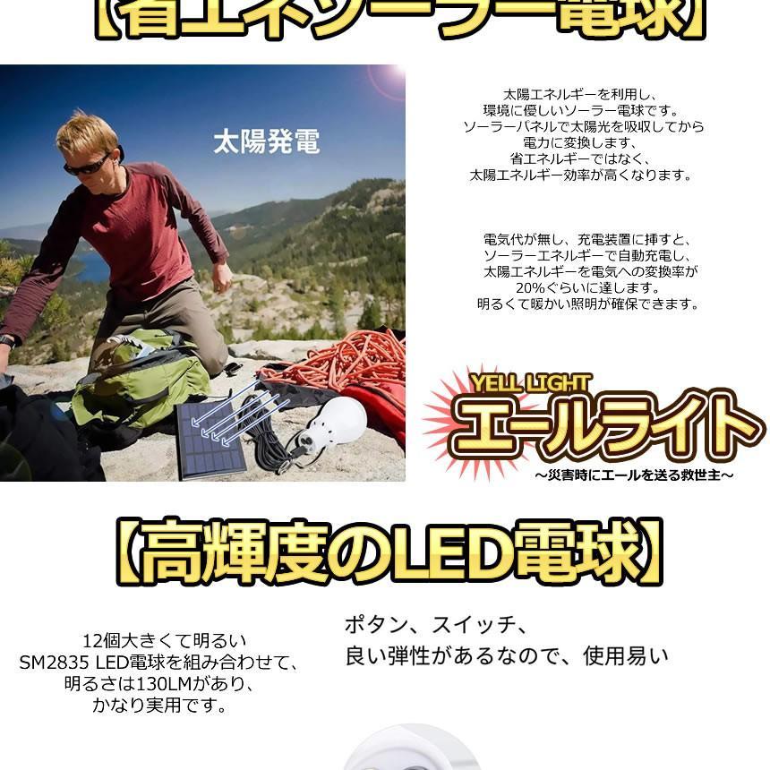 ソーラーライト エールライト 太陽光 発電パネル付 吊り下げフック付