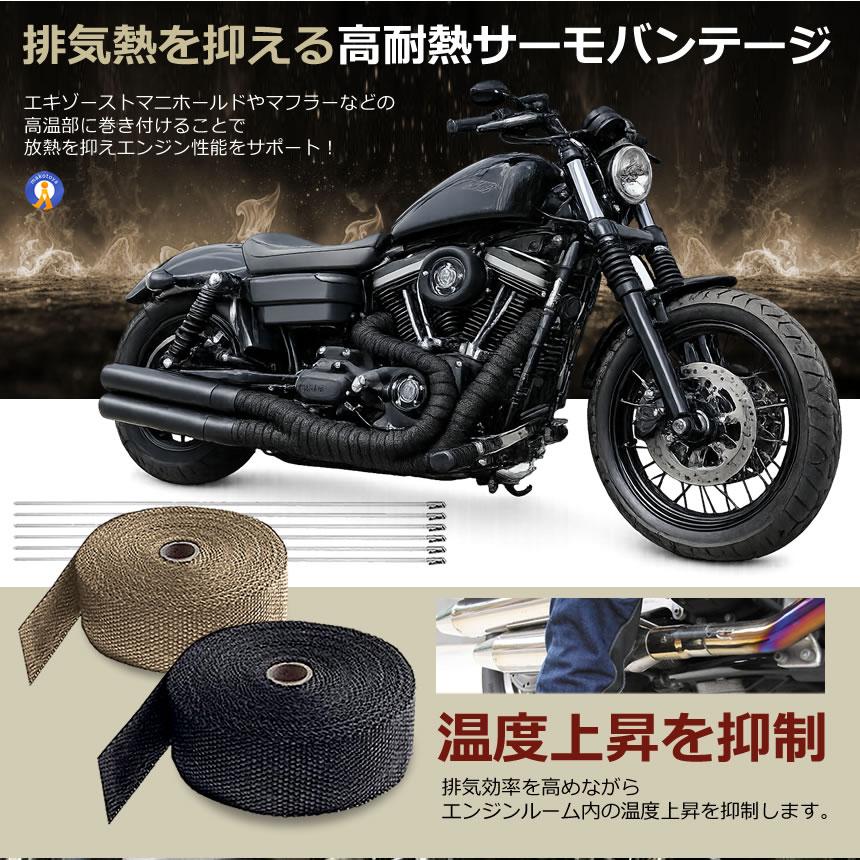 耐熱布 サーモ バンテージ 高品質グラスファイバー 耐熱温度1600