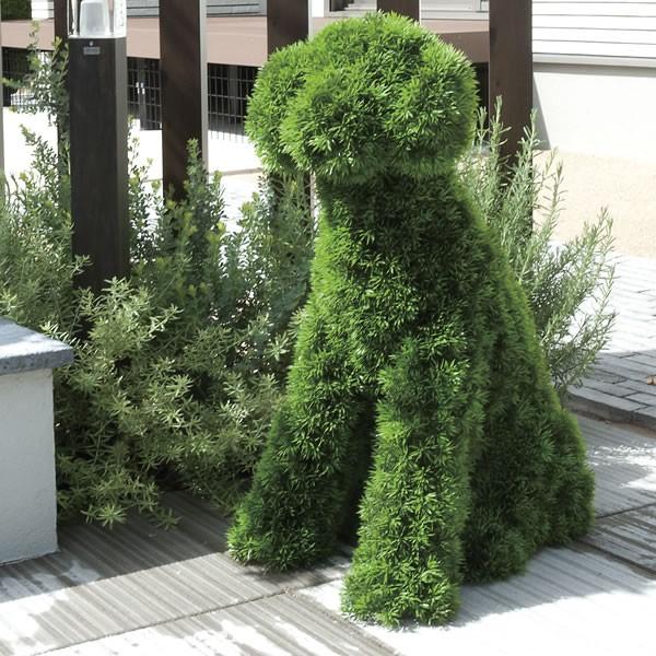 在庫一掃 トイプードル 大 犬 動物 ガーデニング 置物 造花 庭 観葉植物 フェイク オブジェ フェイクグリーン おしゃれ かわいい ミニ 人工観葉 植物 現金特価 Www Tiebreak Fr