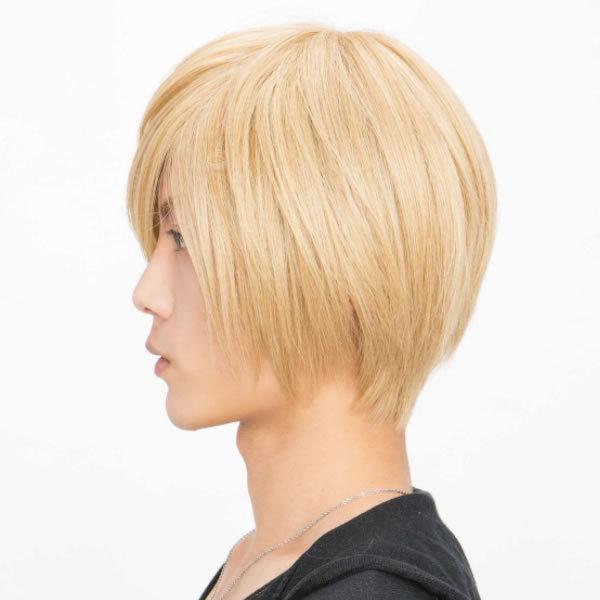 ウィッグ メンズ ショート 金髪 自然 レディース 耐熱 シェイドショート ハニーゴールド メンズウィッグ フルウィッグ おしゃれ かっこいい コスプレ かつら 3493 コスチュームで仮装大賞 通販 Yahoo ショッピング
