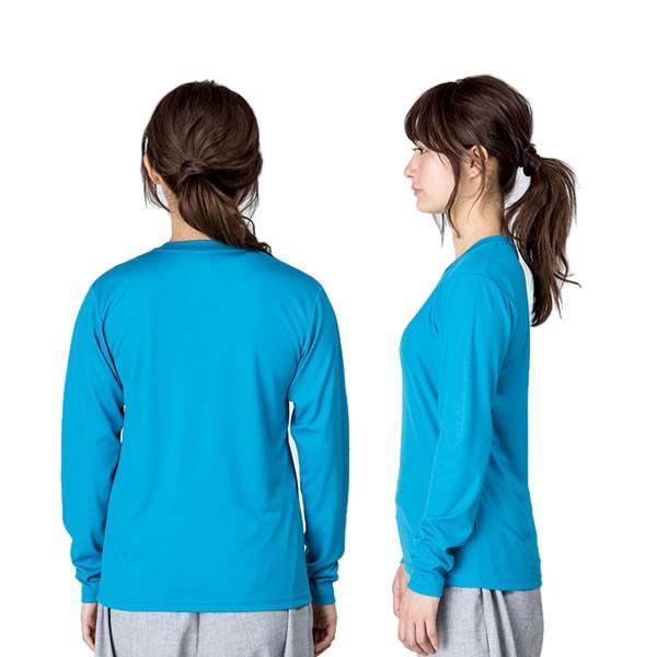 なめらか ドライ Tシャツ 長袖 薄手 メンズ レディース ロンt UVカット スポーツウェア 速乾Tシャツ インターロック ドライTシャツ 無地 涼しい 秋服 |  | 06