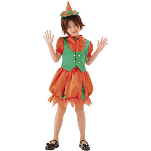 プリンセスパンプキン ハロウィン パンプキン 子供 衣装 女の子 かぼちゃ コスプレ キッズ 子ども コスチューム かわいい 仮装 ジュニア 可愛い 100 安い