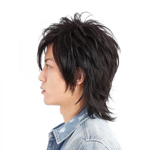 メンズ ウィッグ 黒 ショート ウルフ 黒髪 ウルフカット イナズマウルフ ヴァージンブラック 耐熱 メンズウィッグ V系 かつら 医療 5770 コスチュームで仮装大賞 通販 Yahoo ショッピング
