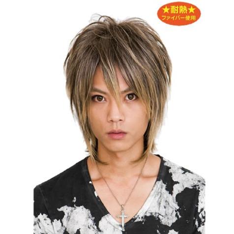 メンズ ウィッグ ウルフ ヴァンパイアウルフ ナチュラルブロンド ウルフカット フルウィッグ V系 耐熱 メンズウィッグ 医療用 5784 コスチュームで仮装大賞 通販 Yahoo ショッピング