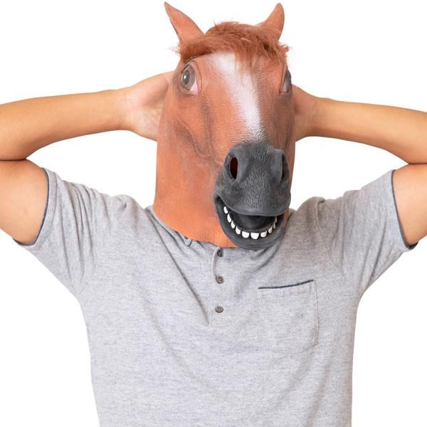 サラブレット 馬 マスク うま かぶりもの ウマ コスプレ 被り物 コスチューム 茶馬 動物 パーティー グッズ おもしろ リアル 8458 コスチュームで仮装大賞 通販 Yahoo ショッピング