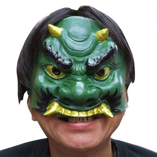 節分 鬼 お面 半面マスク 鬼 緑 青鬼 マスク 豆まき 節分祭 21 Han Oni G コスチュームで仮装大賞 通販 Yahoo ショッピング