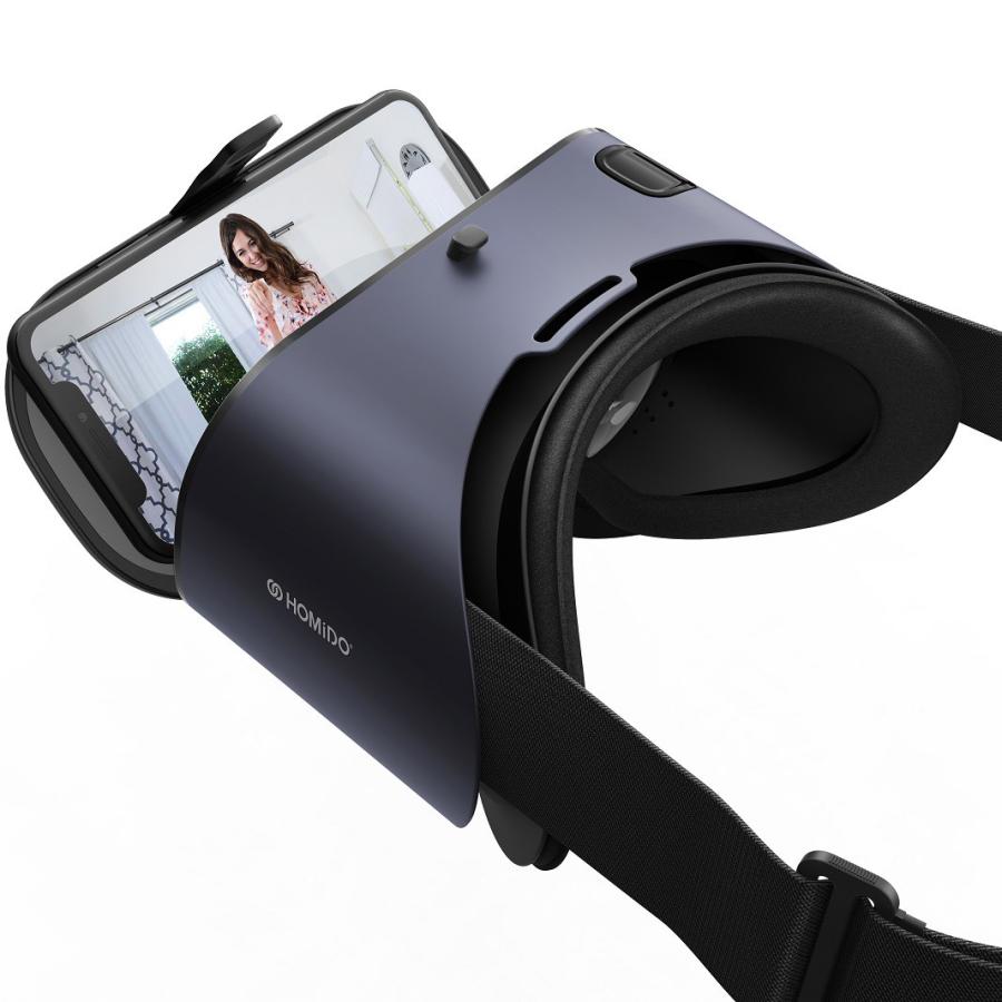 【VRゴーグル】HOMIDO PRIME VRヘッドセット スマホ Android / iPhone 15 Plus 対応 VRグラス 3D 動画 プレゼント｜kasoumegane｜03