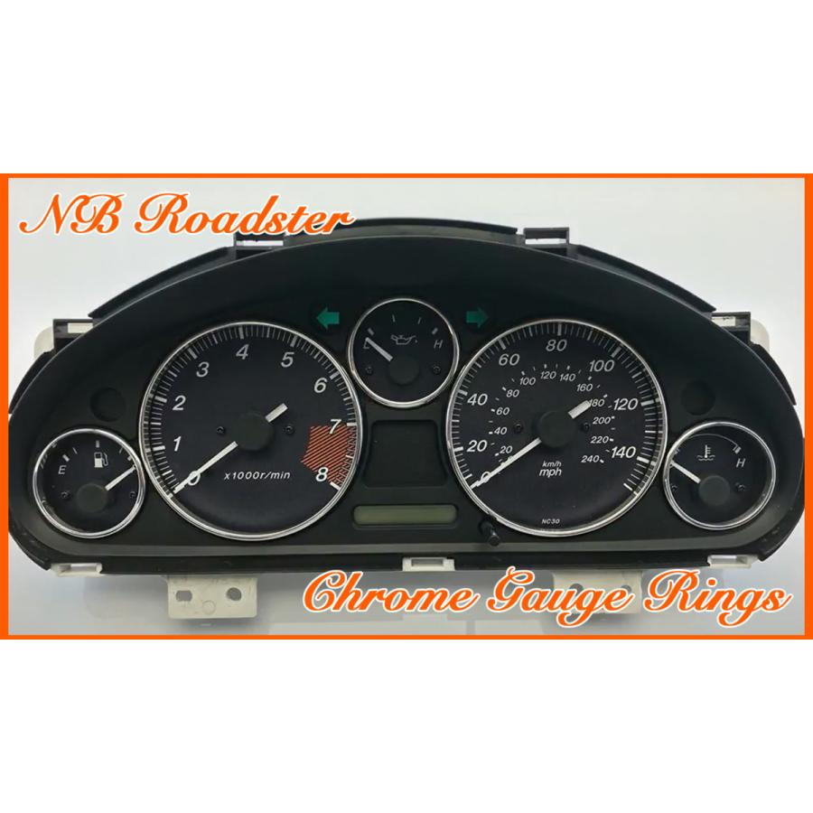マツダ NB NB6C NB8C ユーノス ロードスター クロームメッキ メーター