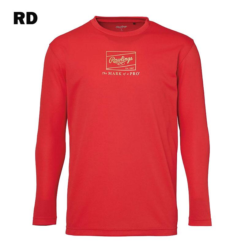 Rawlings（ローリングス） 長袖パッチロゴプリントTシャツ ロンT 