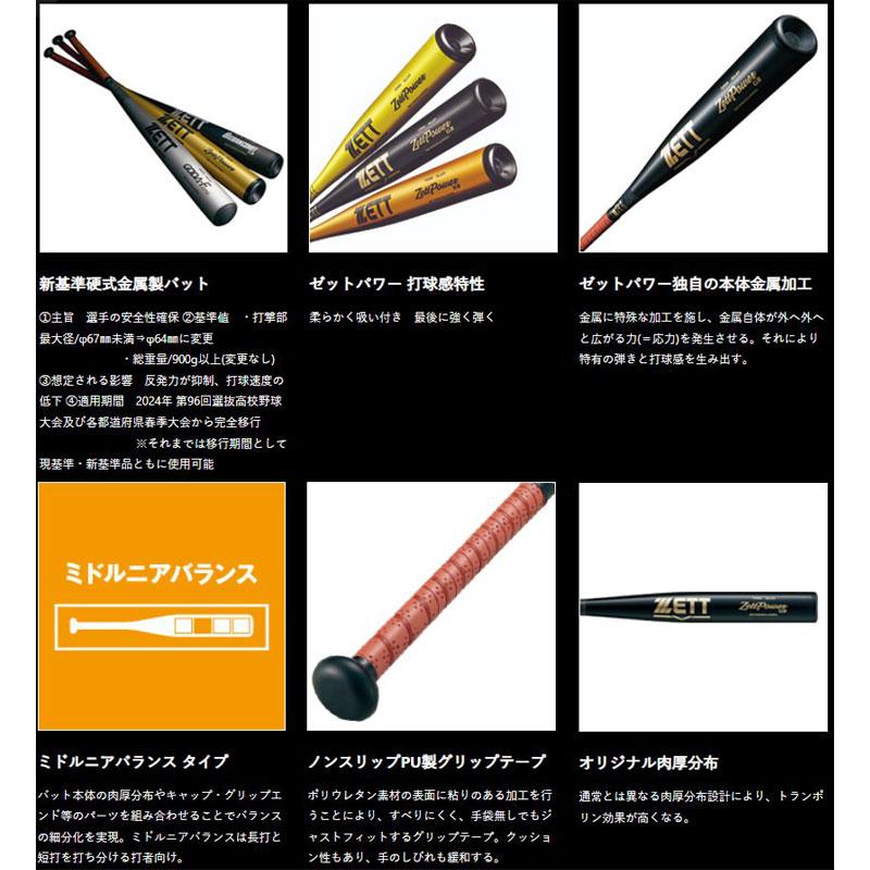 ゼット（ZETT） 硬式金属バット ゼットパワーGB 新基準 BAT103