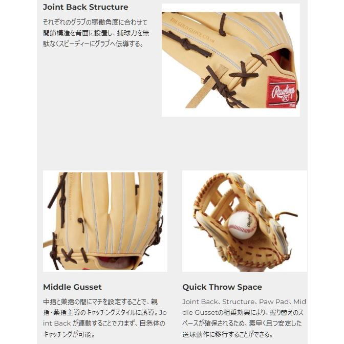 Rawlings ローリングス 硬式グラブ 内野手用 右投げ GH3FPWN52MG