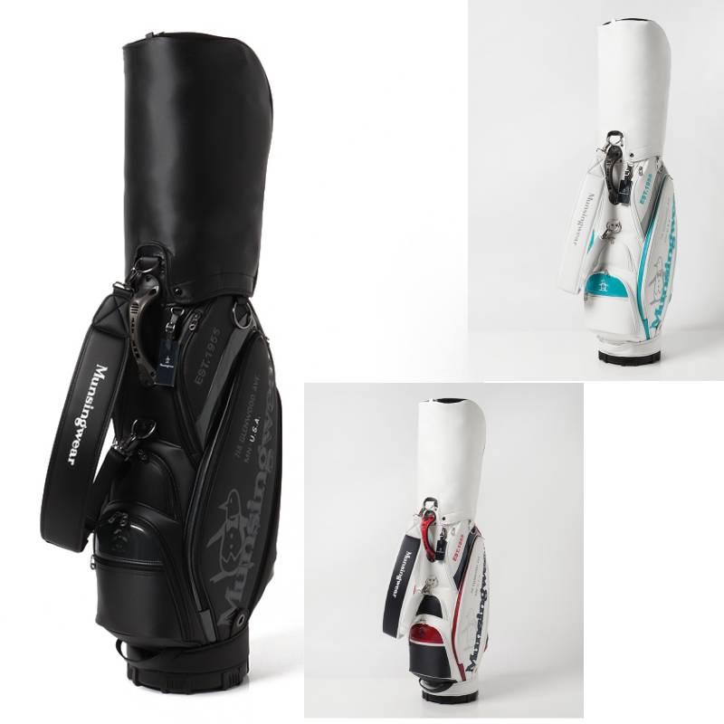 マンシングウェア 『Goods』スポーティデザインキャディバッグ〈3.5kg 