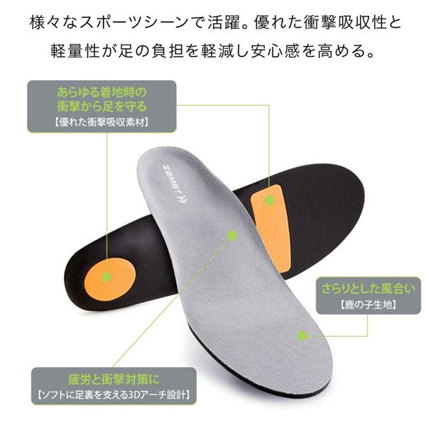 ザムスト フットクラフト クッションド フォースポーツ インソール Footcraft Cushioned for SPORTS｜kasukawa｜03