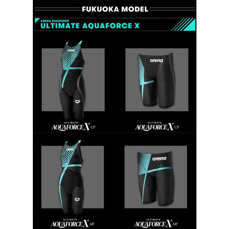 アリーナ メンズ競泳水着 アルティメットアクアフォース X CP ハーフスパッツ スイム 男性用 FINA承認 
