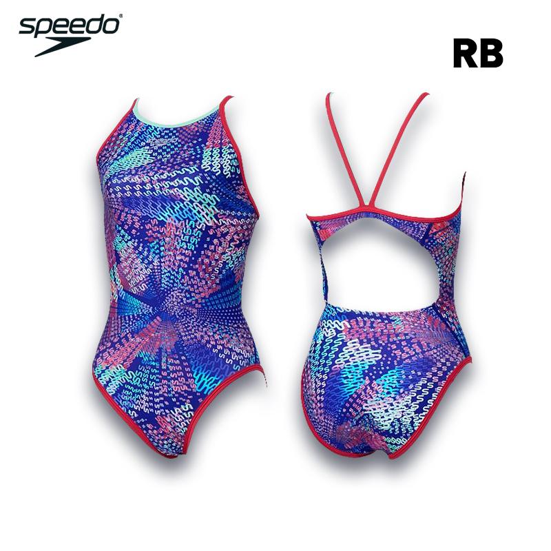 スピード レディース モノグラムジャパン3ターンズスーツ 女性用 練習用 ワンピース水着 STW02608の画像