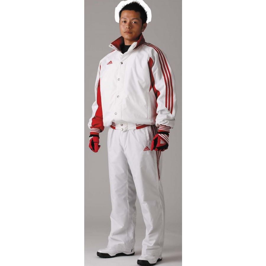 アディダス 中綿保温　ホワイトパンツ 新品未使用　adidas メンズ スリーストライプスルーズフィット中 中綿パンツ メンズウェア