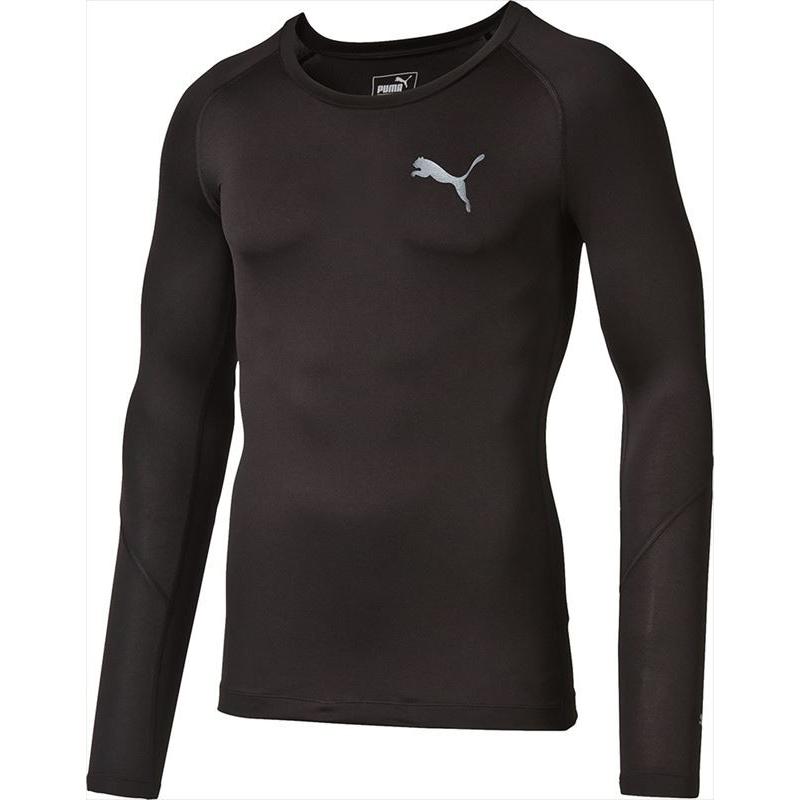 PUMA（プーマ） LITE COMPRESSION LS TEE 01BLACK : カスカワスポーツ - 通販 - Yahoo!ショッピング