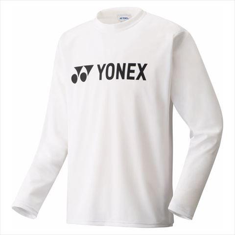 ｙｏｎｅｘ ヨネックス 男女兼用 テニスウェア ユニ ロングスリーブｔシャツ ホワイト 人気ブランド